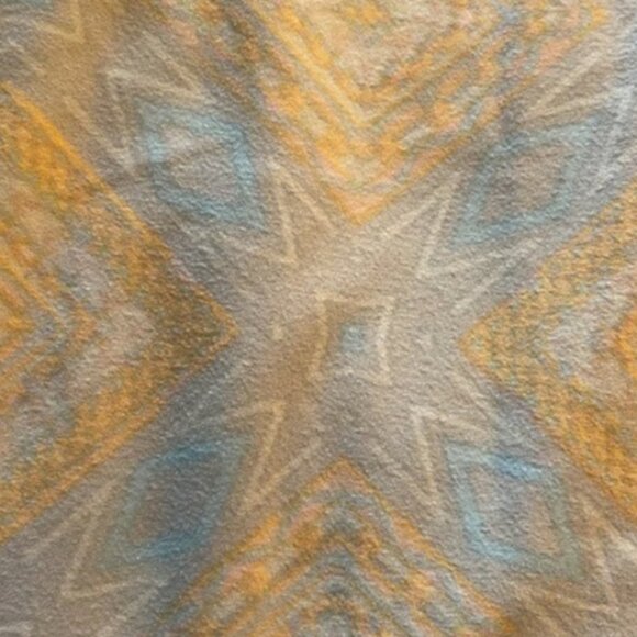Lularoe Yellow & Light Blue Leggings Size O/S EUC #M-360 - Picture 6 of 6
